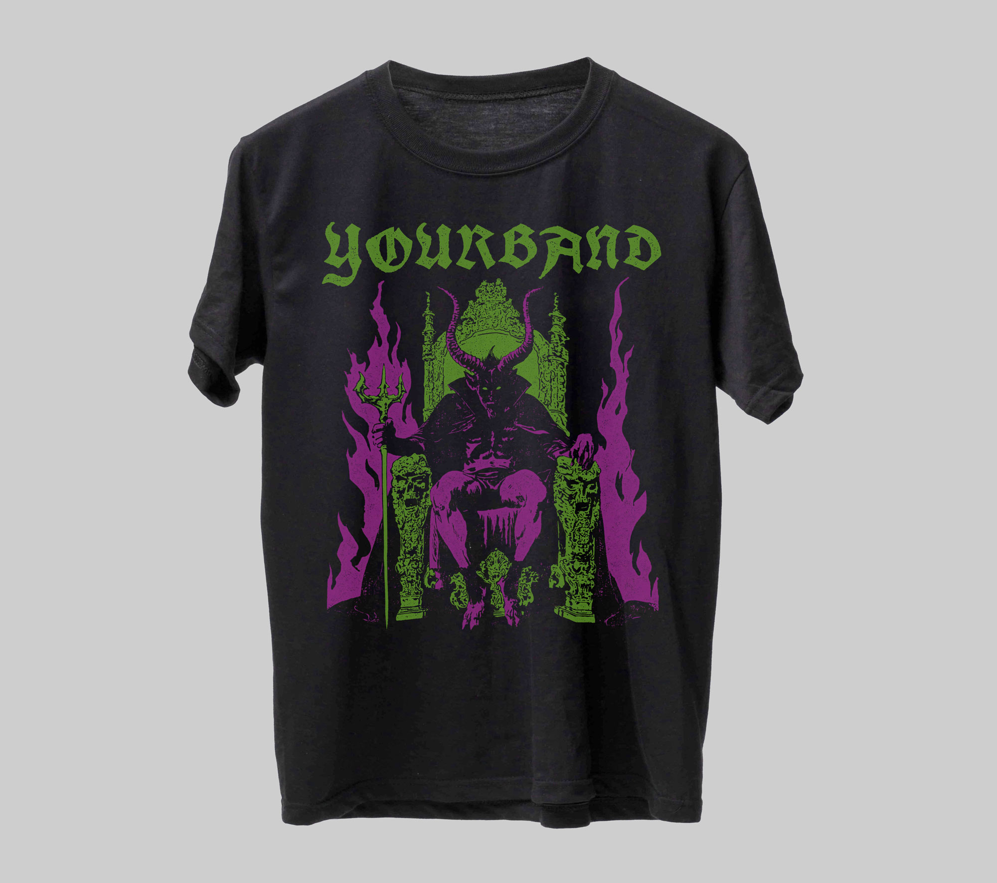 Devil on Throne shirt design